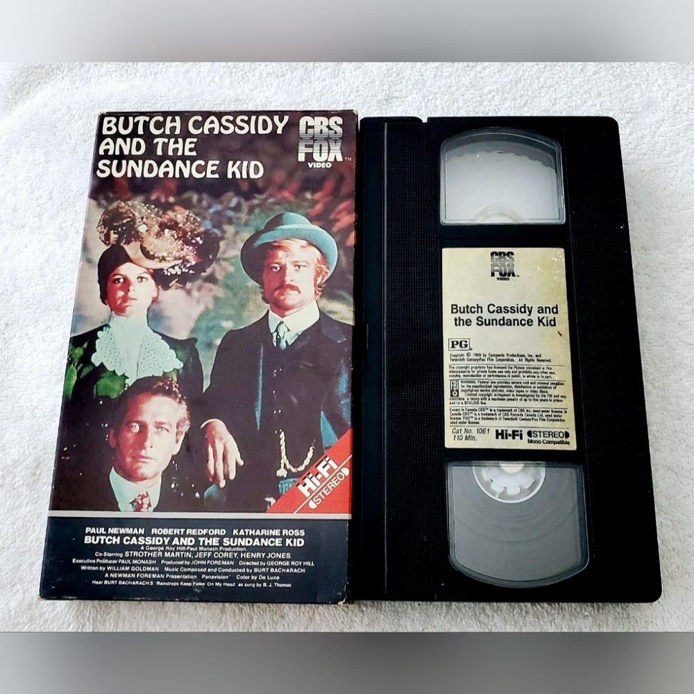 Butch Cassidy and the Sundance Kid VHS Tape 1984